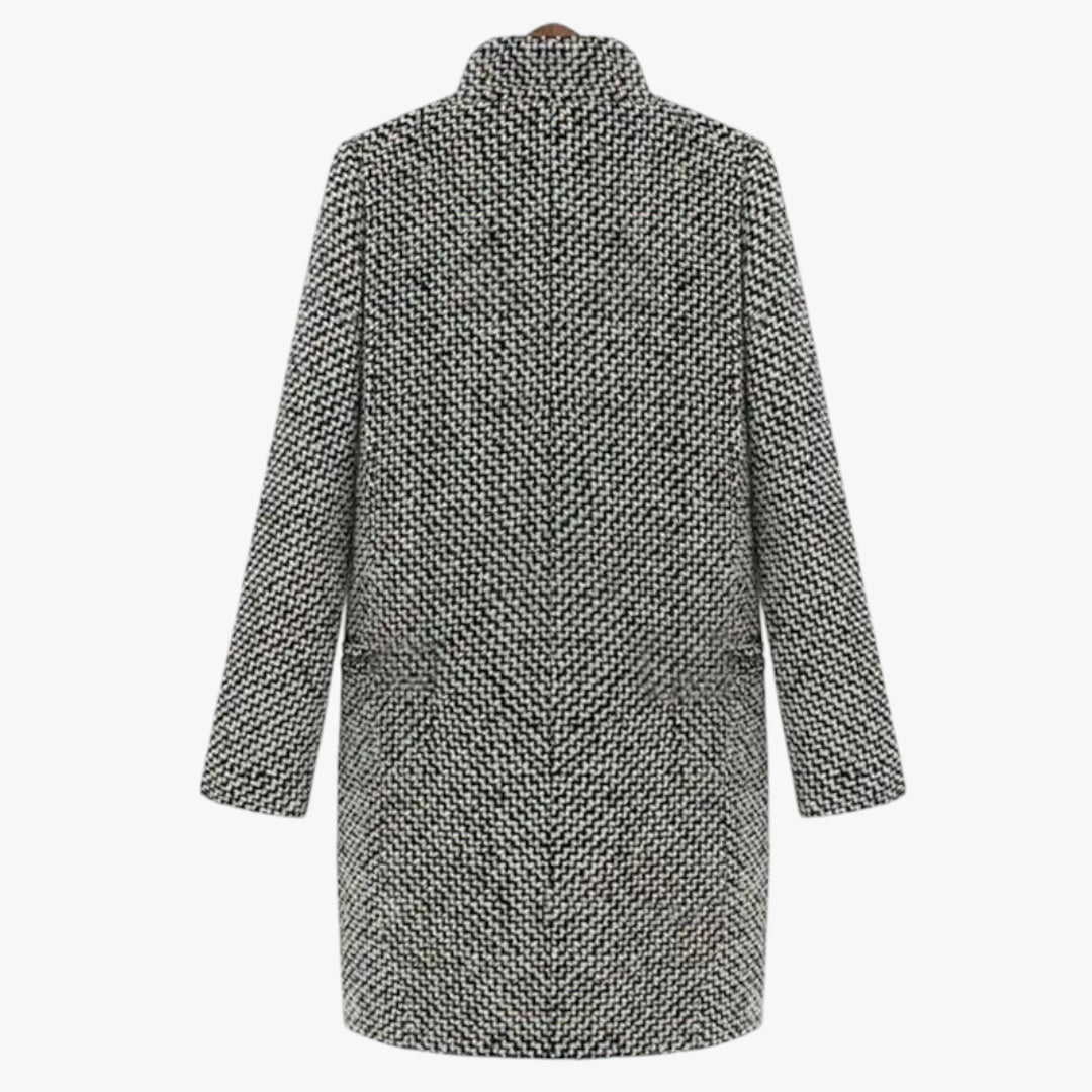 Patterned coat on a white background