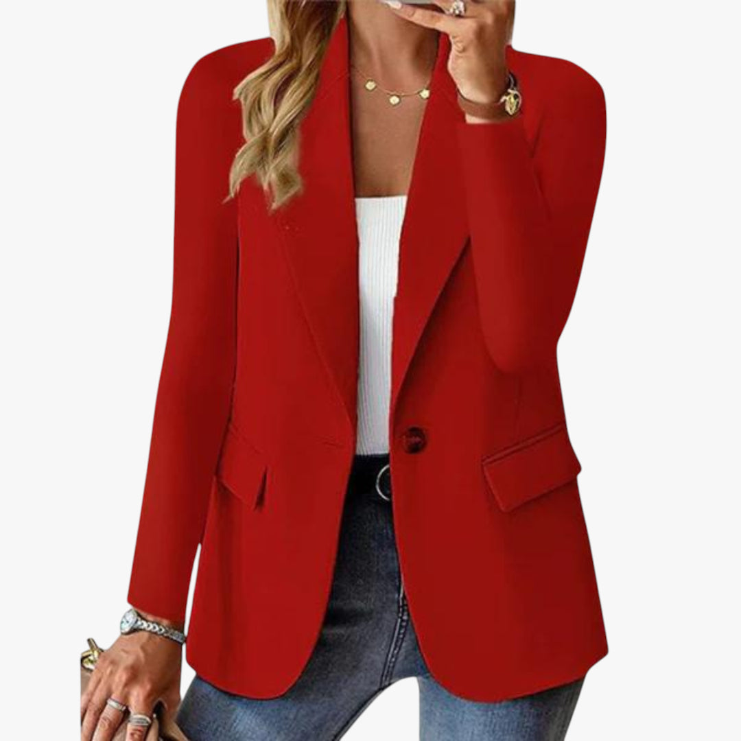 Women's Work Blazer with Longline Fit and Lightweight Feel