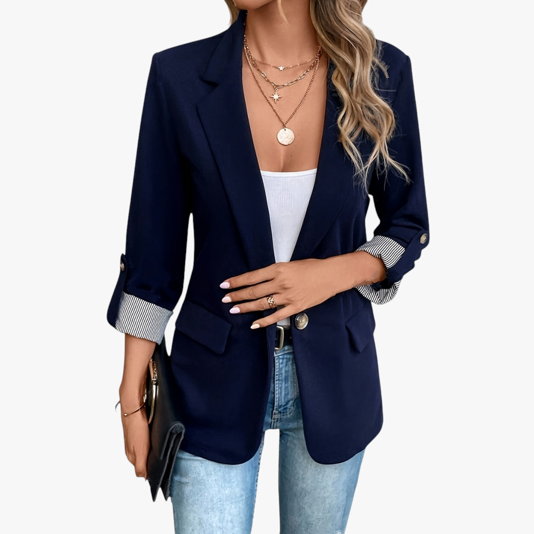 Women's Work Blazer with Packable Design