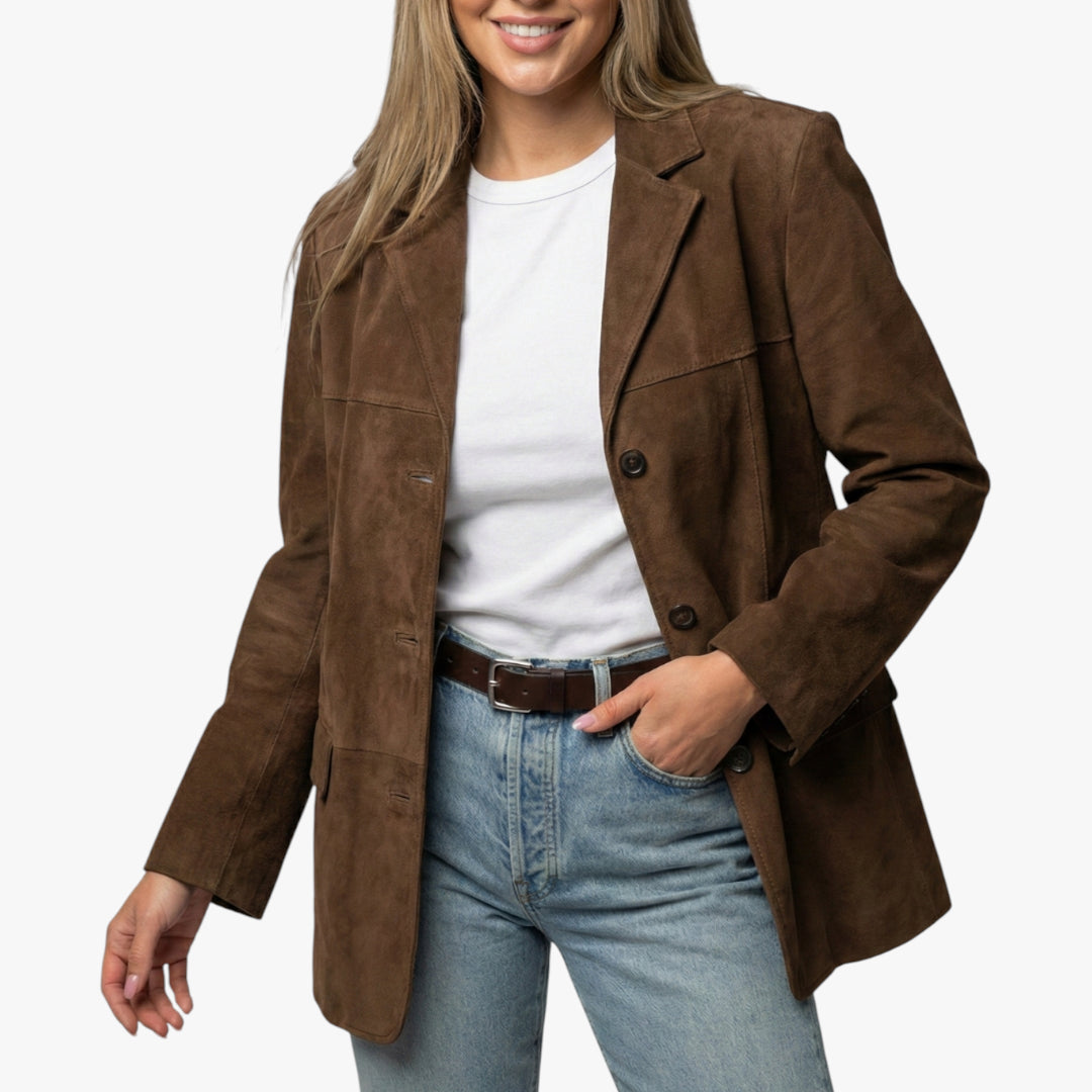 Women's Longline Blazer with Lightweight Feel and Work Style