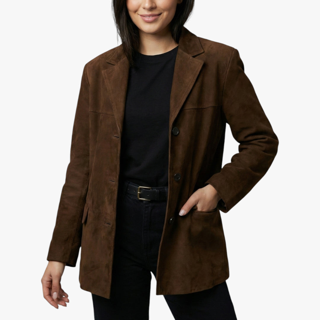 Women's Longline Blazer with Lightweight Feel and Work Style