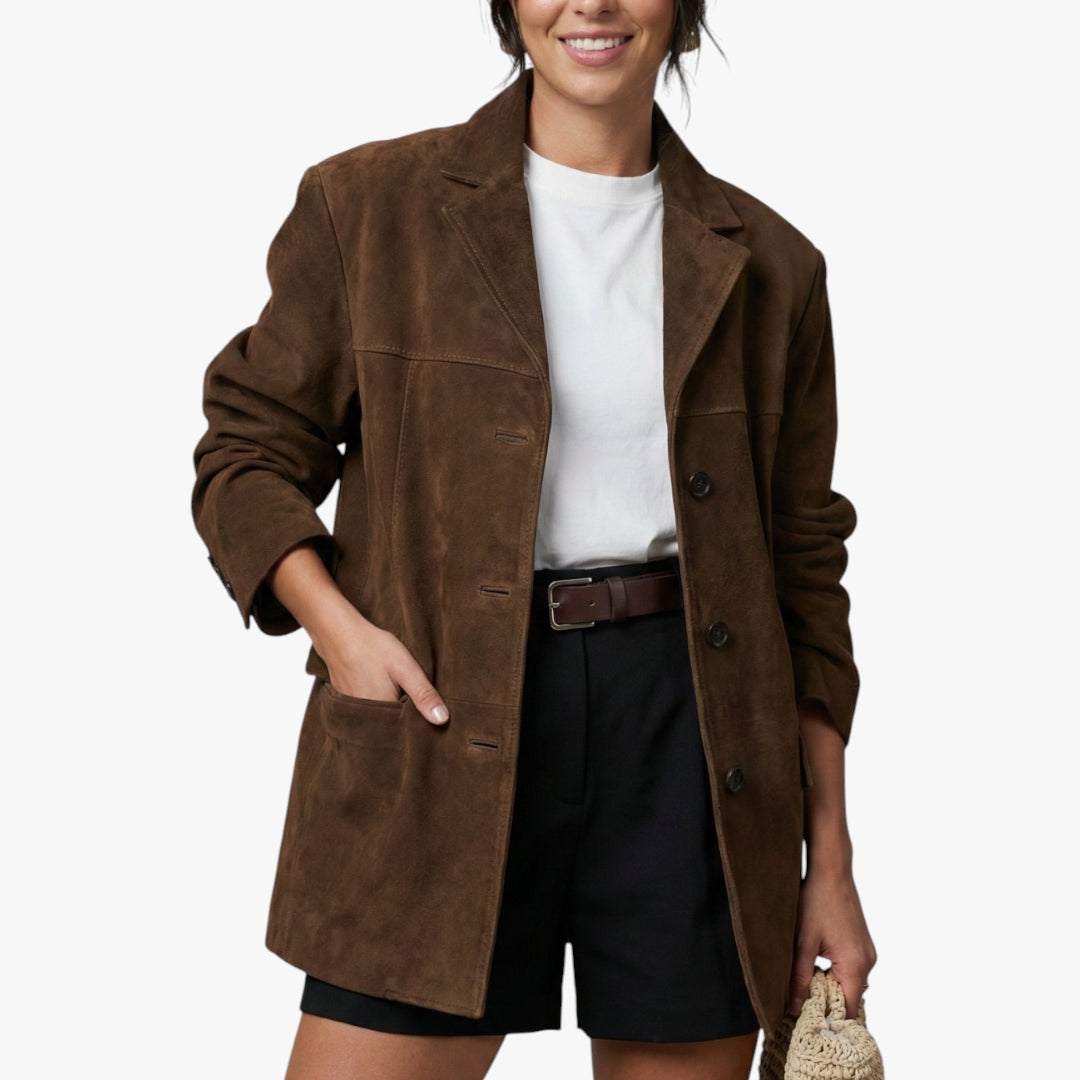 Women's Longline Blazer with Lightweight Feel and Work Style