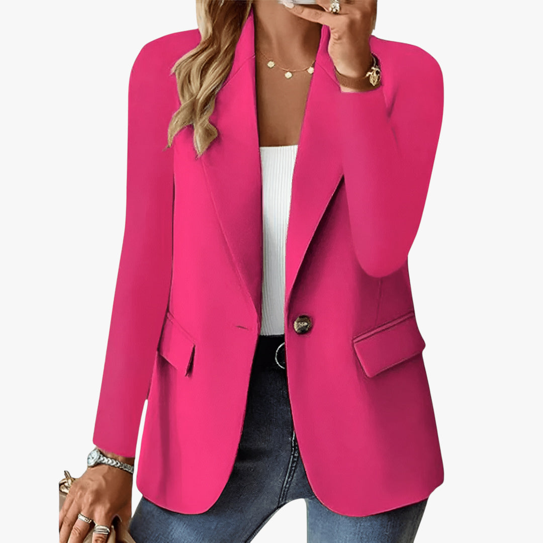 Women's Work Blazer with Longline Fit and Lightweight Feel