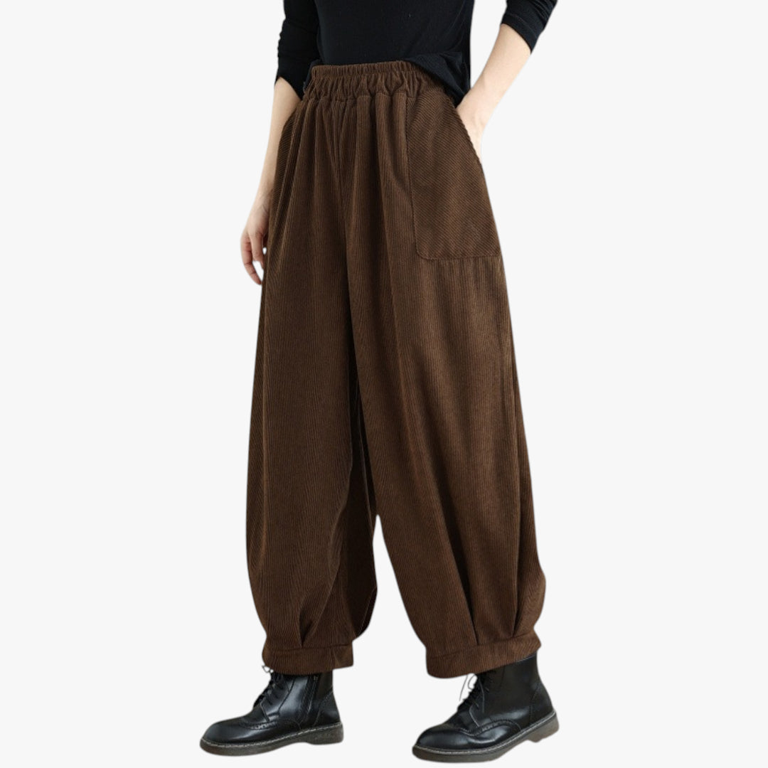 Women's Baggy Trousers High Waisted Wide Leg