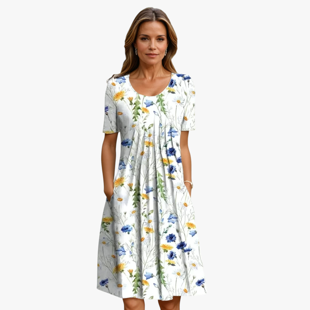 Women's Floral Print Midi Dress
