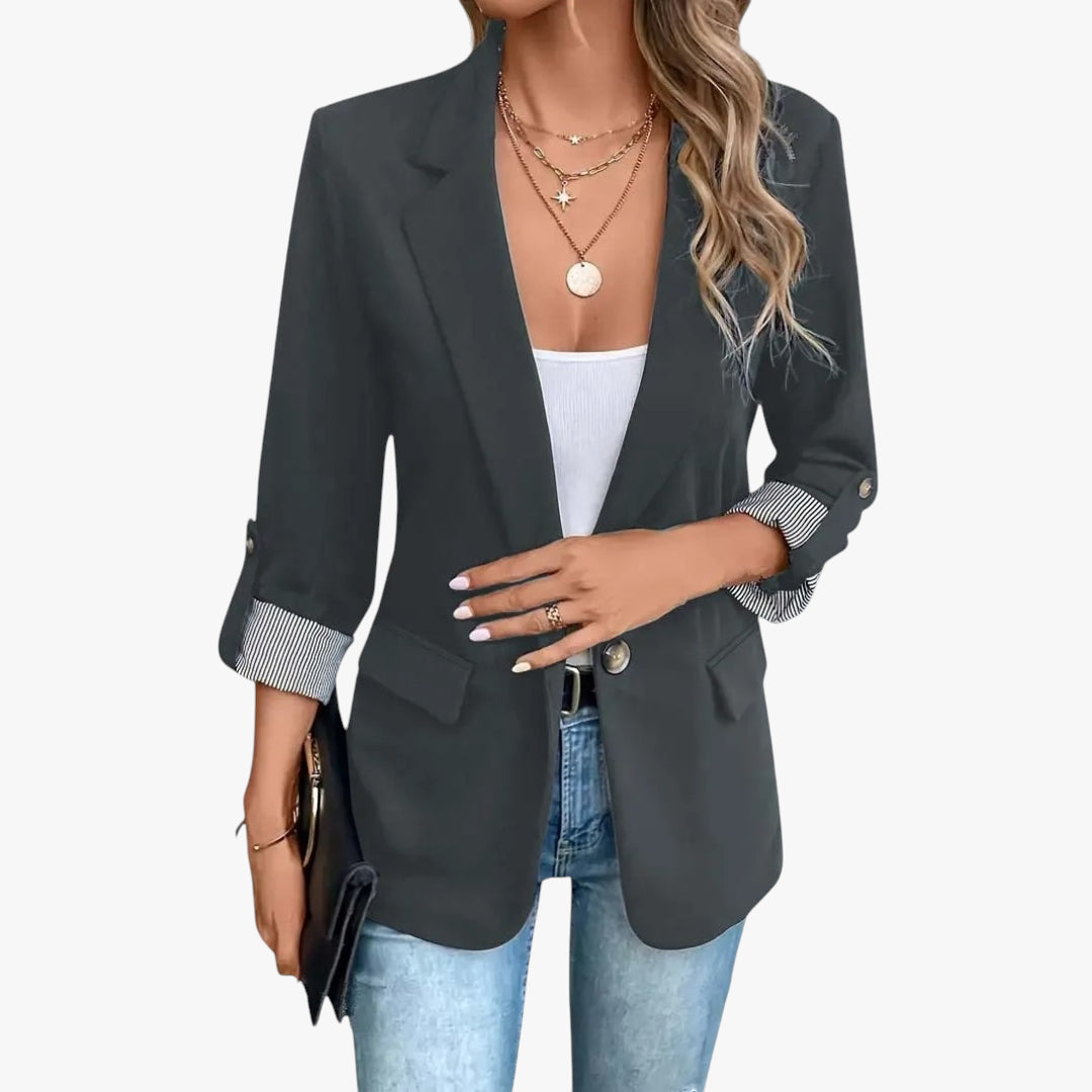 Women's Work Blazer with Packable Design