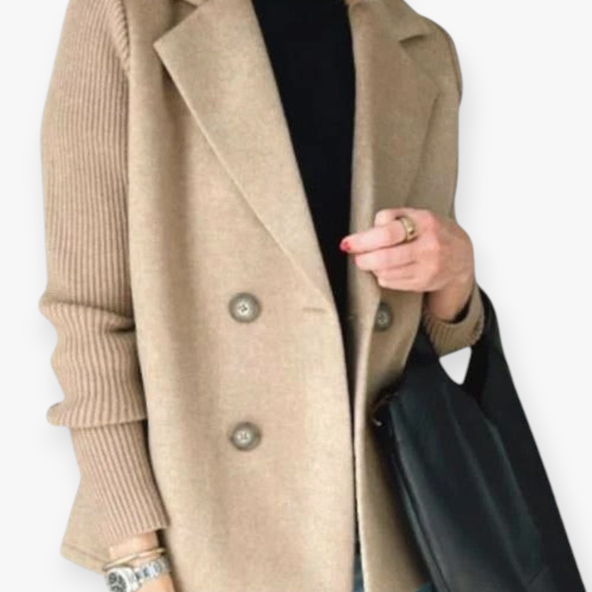 Women's Spring Blazer with Double Breasted Front