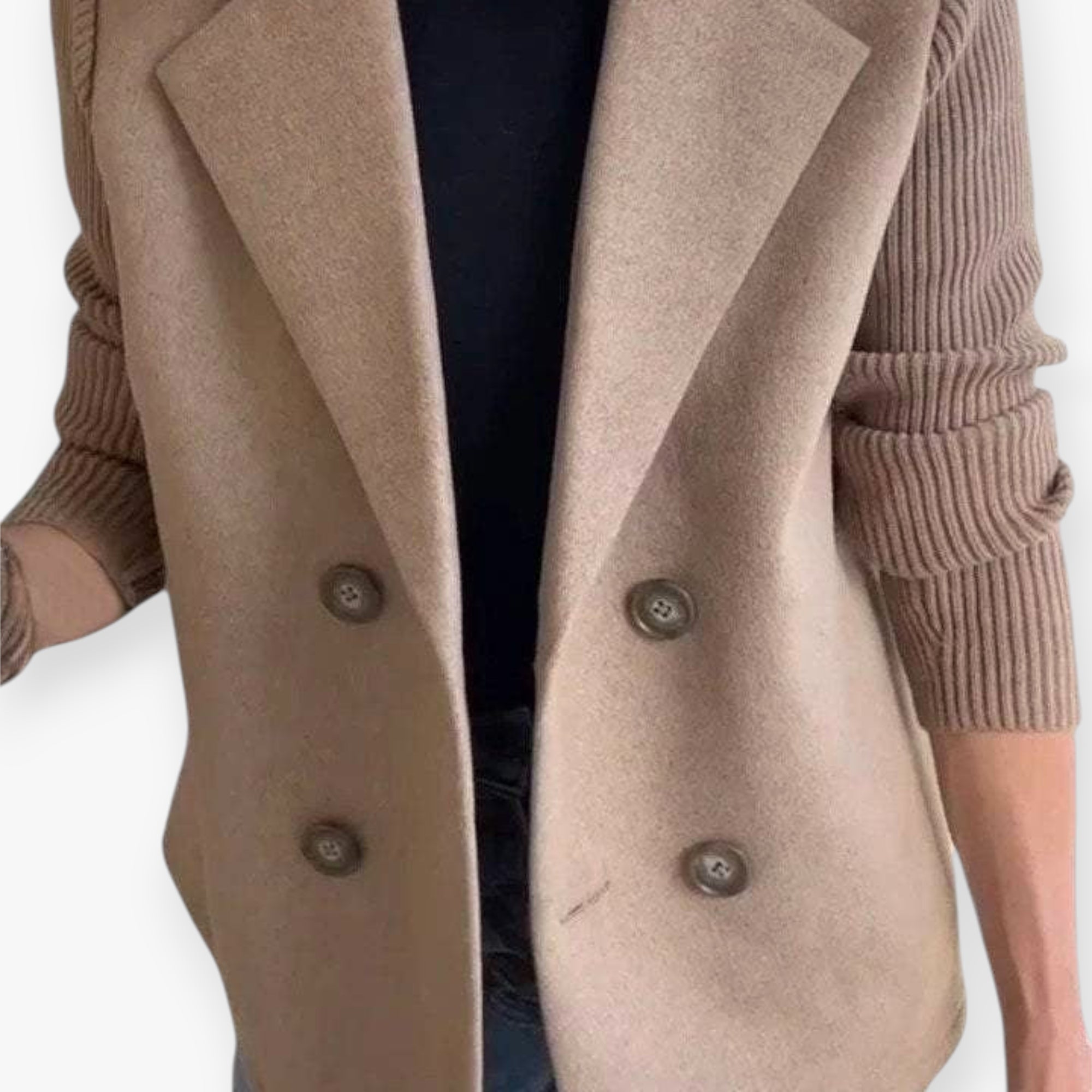 Women's Spring Blazer with Double Breasted Front